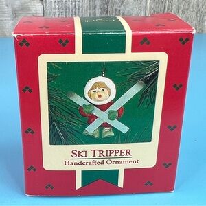 Hallmark Keepsake Ornament Ski Tripper Handcrafted Ornament 1986